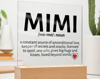 Personalized Mimi Gifts, Mimi Gift for Mothers Day, Mimi and Papa Gift, Mimi Christmas Gift, Mimi Birthday Gift, Mimi Gift Ideas