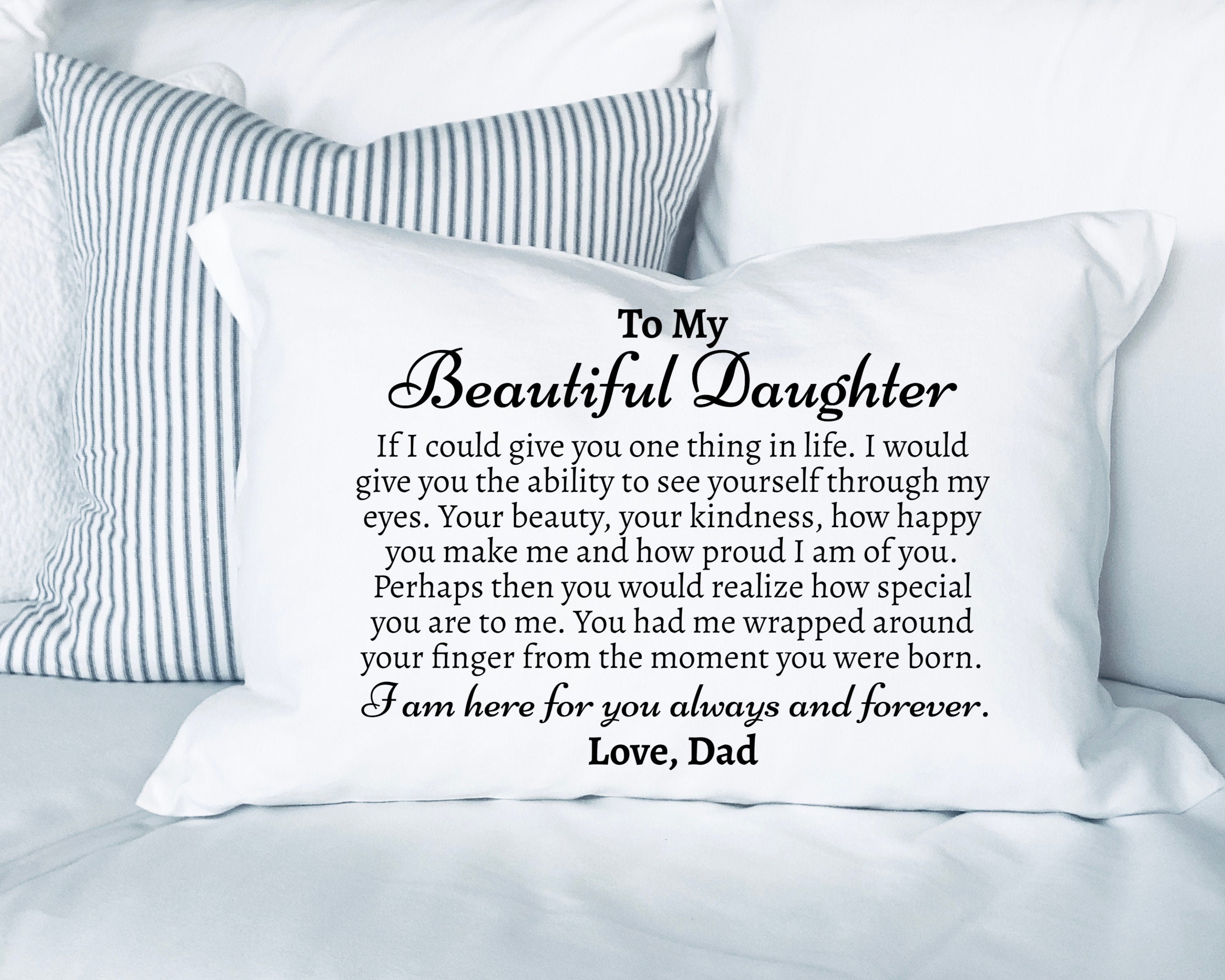 To my daughter clearance pillow