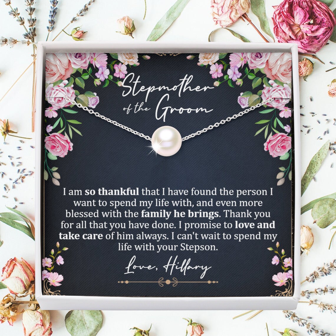 Stepmother of the Groom Necklace Gift From Bride Step Mom of Etsy