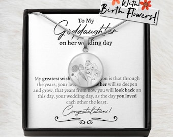 To My Goddaughter on her Wedding Day Jewelry, Wedding Gift for Goddaughter from Godmother, Goddaughter getting Married