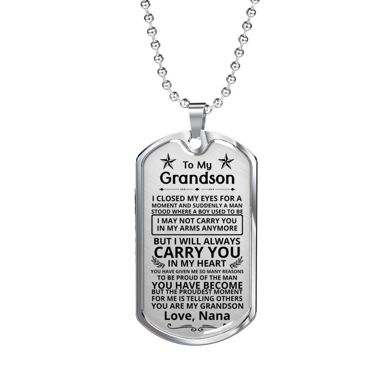 Grandson dog tags Clearance