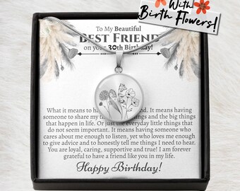 Best Friend 30th Birthday Gift, Best Friend 30th Present, 30th Birthday Gift Ideas for Best Friend Female, 30th Birthday Jewelry