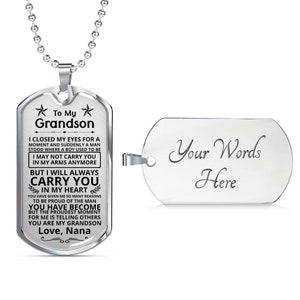 Bradford exchange grandson dog tag Clearance