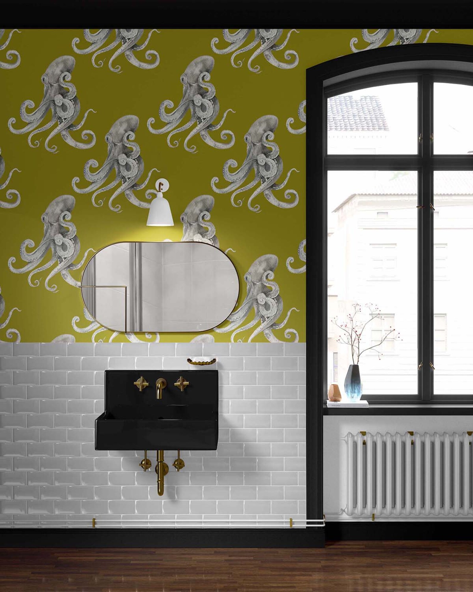 Ocean Octopus Wallpaper Peel and Stick Fabric Wallpaper Blue - Etsy