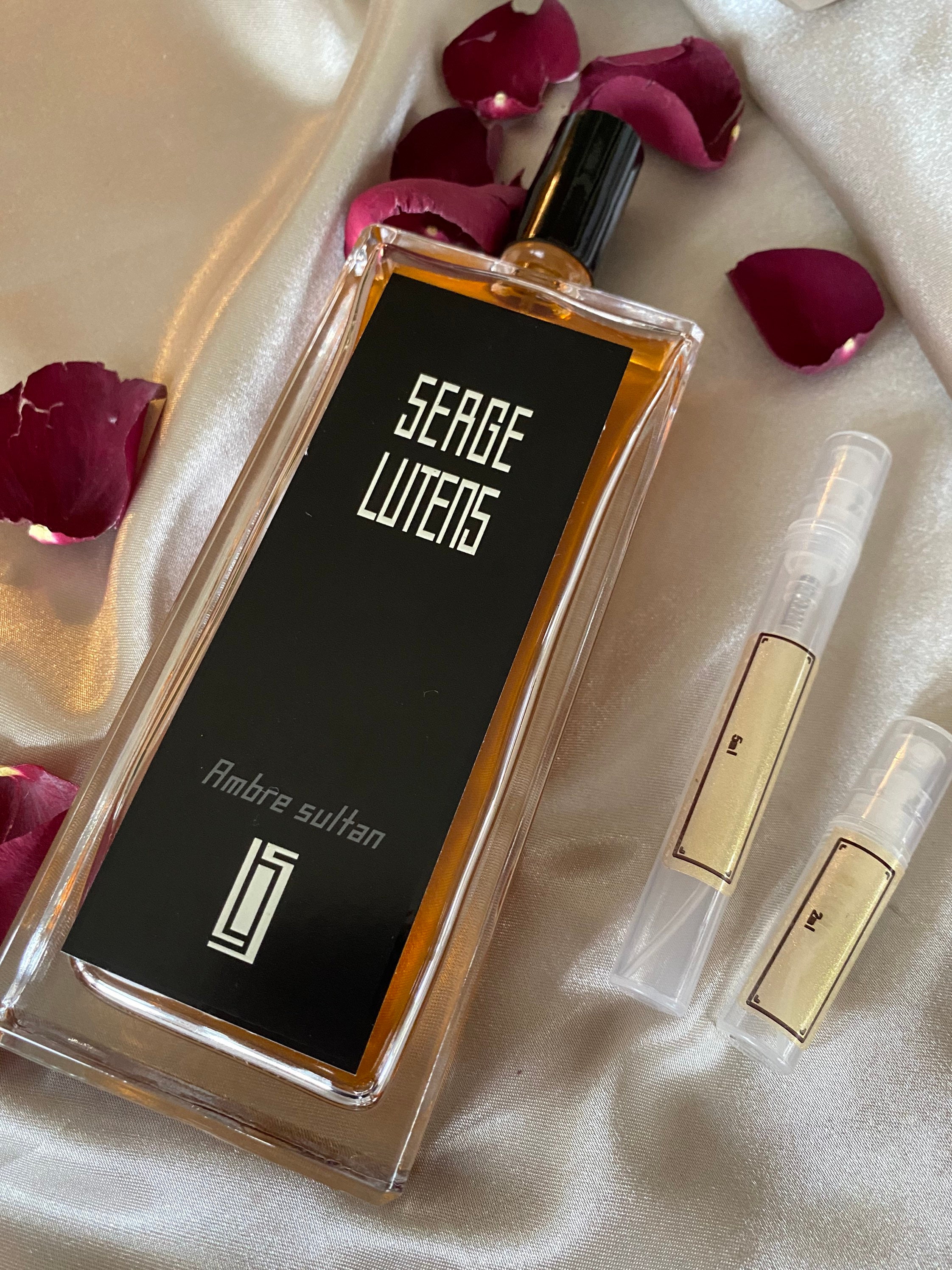 Serge Lutens Perfume Sampler/travel nuit De Cellophane/fille En  Aiguilles/la Fille De Berlin/ La Religieuse 