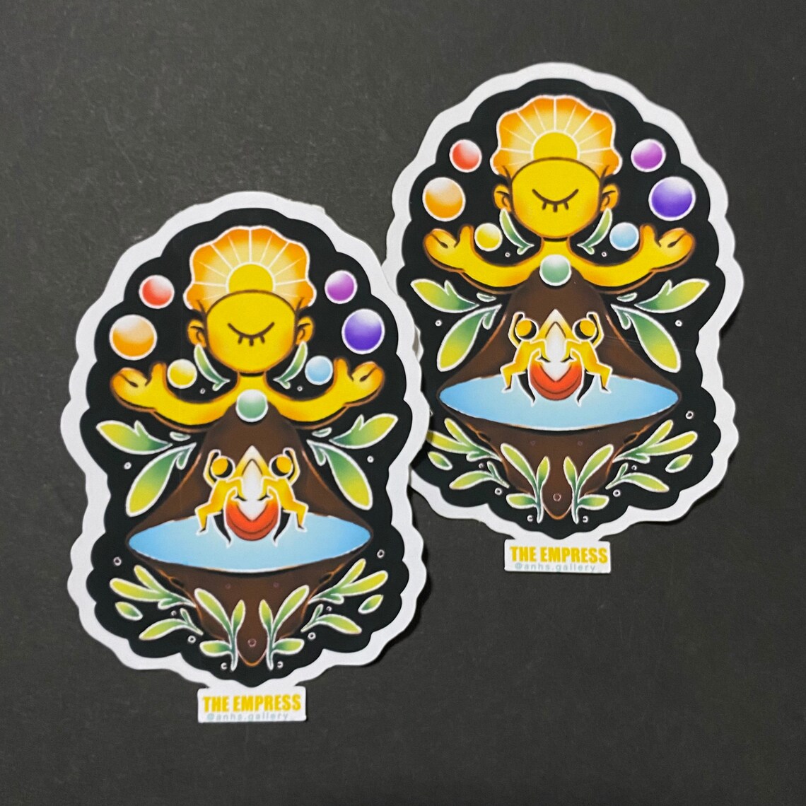 Stickers Tarot THE EMPRESS 4.5inches Unique Design Etsy
