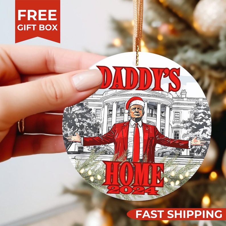 Trump White House Ornament, Trump 2024 Victory Ornament, President Trump White House Ornament, Trump 2024 Victory Ornament, President