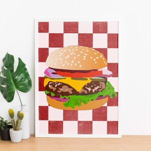 Cheeseburger Print