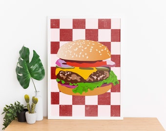 Cheeseburger Print