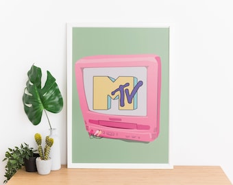 90er Jahre TV Digitaldruck