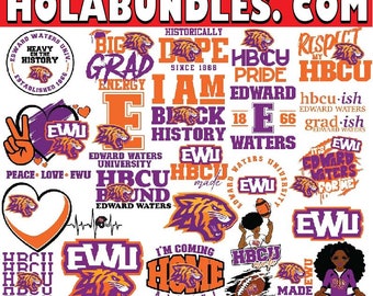 Edward Waters Team Bundles Svg, Edward Waters SVG, HBCU Svg, Hbcu, SVG File, Digital Download