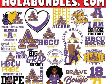 Alcorn State University Svg Bundle For Digital Download - Perfect For Hbcu