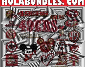 San Francisco 49ers Bundle Svg, San Francisco 49ers Svg, Sports svg files, Svg For Cricut, Football Team Svg, Instant Download