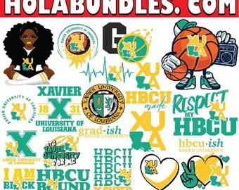 Xavier University Bundles Svg, Xavier University SVG, HBCU Svg, Hbcu, HBCU Collection, Cricut, Digital Download