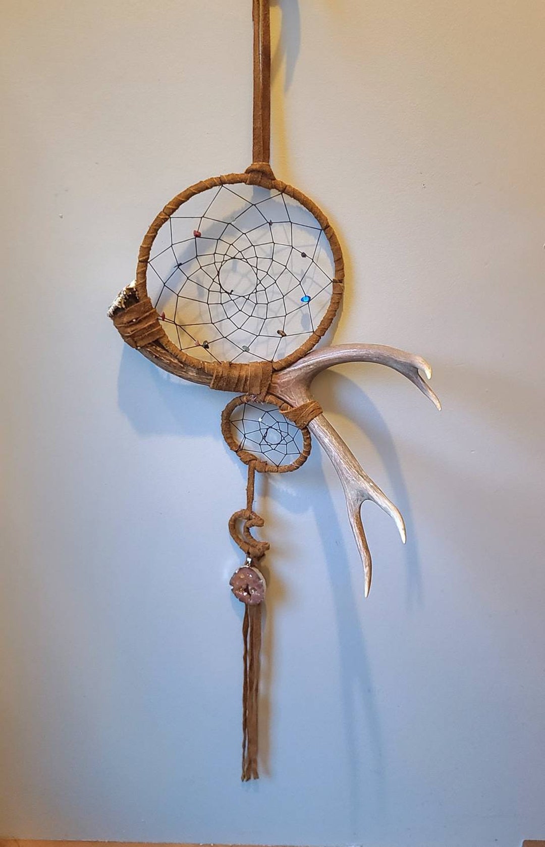 Real Antler Dream Catcher, Antler Dream Catcher, Antler Art, Dream
