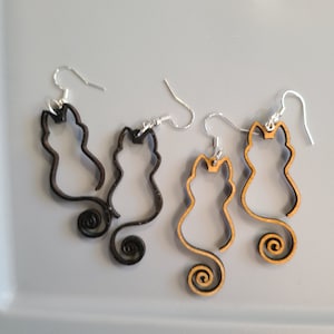 Animal earrings, cat earrings, dog earrings