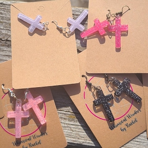 Cross earrings/ christian earrings