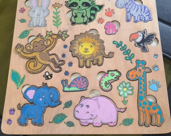 Zoo animal puzzle