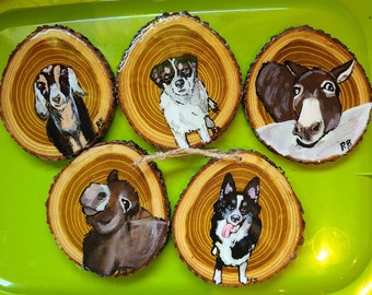 made to order animal coasters or ornaments