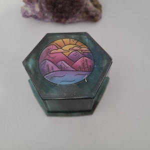 Hexagon trinket box