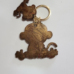 Monkey keychain, Resin Monkey keychain