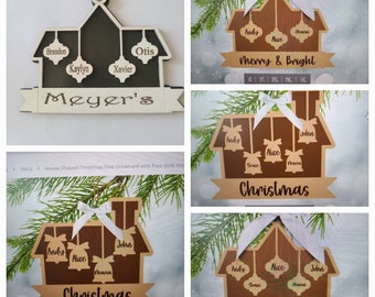 Personalized family ornament, Christmas ornament