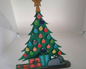 Advent calendar, christmas countdown, christmas tree