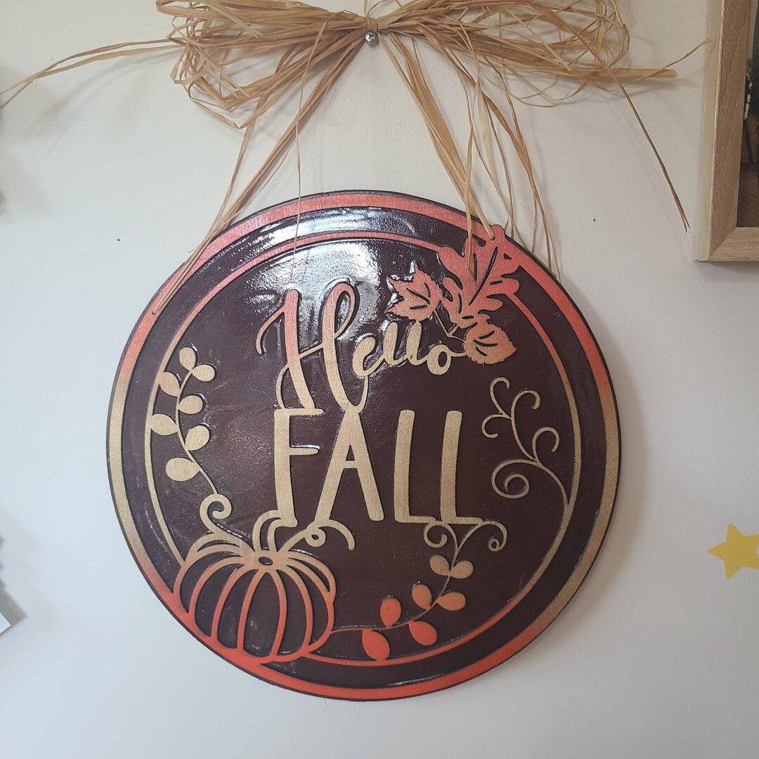 Fall Sign, Laser Cut Fall Sign, Personalized Fall Sign - Etsy