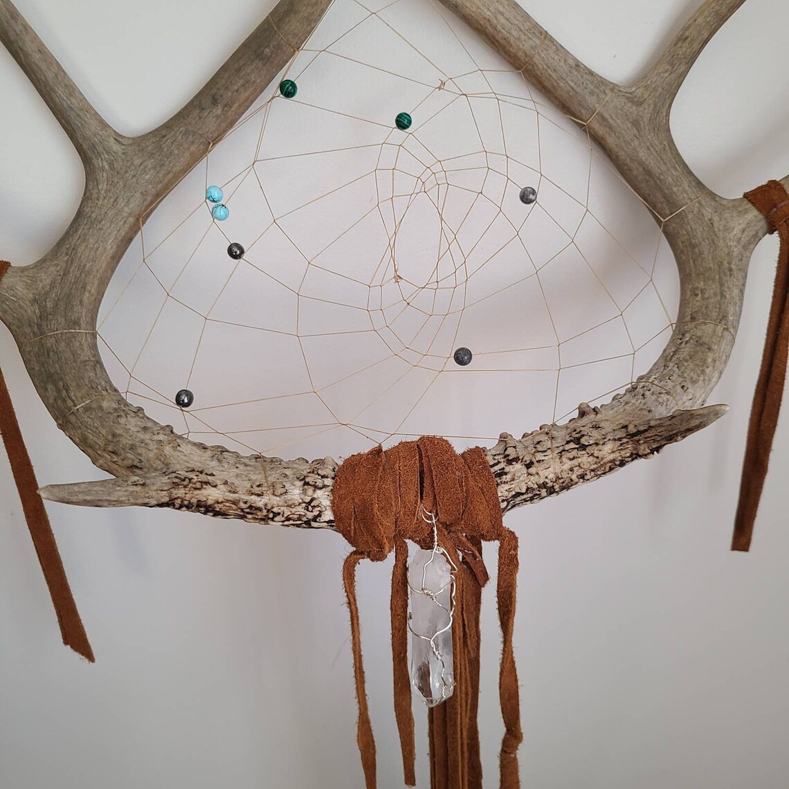 Real Antler Dream Catcher XL Antler Art Dream Catcher Etsy