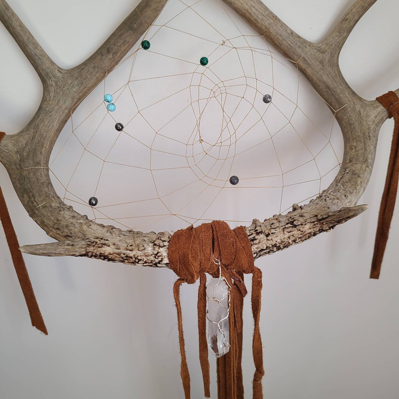 Real Antler Dream Catcher XL Antler Art Dream Catcher Etsy