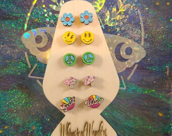Hippie studs/hippie post oorbellen