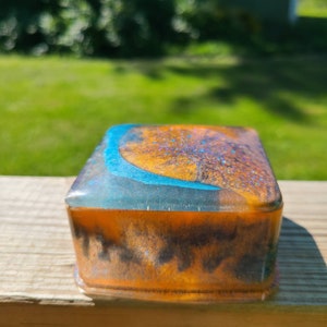 square trinket box with lid
