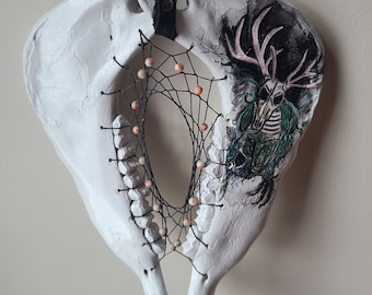 Wendingo dream catcher, bone dream catcher