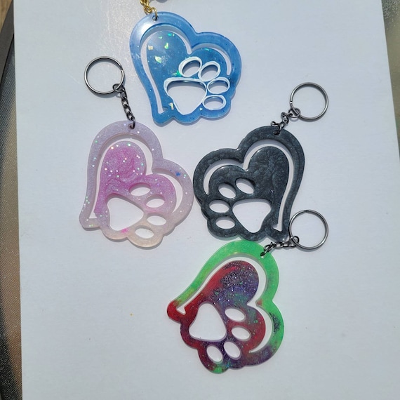 Portachiavi A Zampa Di Cane Con Cuore – 8,9 Cm, In Acciaio Americano, 5 Ganci, Regalo Per Amanti Dei Cani - 5
