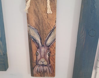 Hare painting/Rabbit wall decor