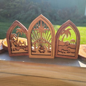 Nativity set, laser cut nativity, custom nativity