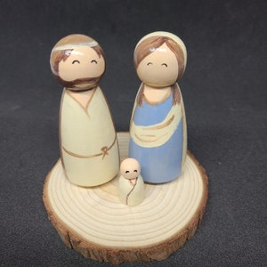 Nativity peg dolls