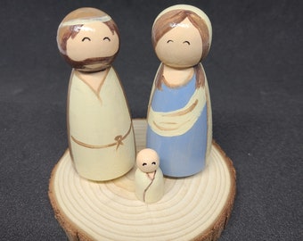 Nativity peg dolls