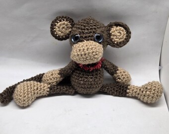 Mono de peluche hecho a mano