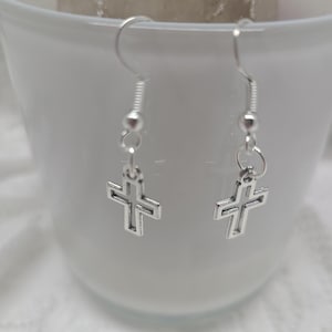 Cross earrings/ christian earrings