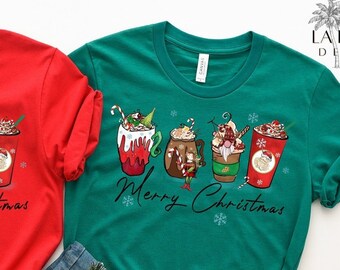Elf Gnome Coffee Christmas Shirt, Coffee Lover Gift