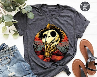 Horror Movie Characters Halloween Shirt: Goth Party Tee