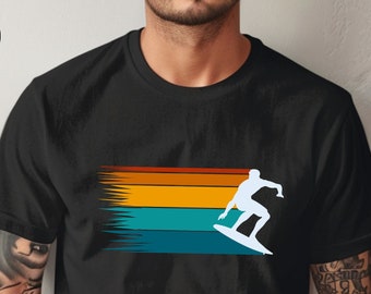 Surf Lover Gift, Cool Surfing Shirt, Retro Surf T Shirt, Summer Shirts, Beach Shirt, Gift for Surfers, Surfing Lover Gift, Cool Surfing Tees