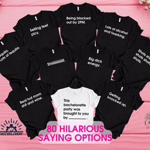 Funny Bachelorette Party Shirts Cards Against Humanity Themed, Bachelorette Maid of Honor Shirt for Team Bride Group Bachelorette Girls Trip