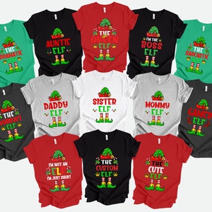 Custom The Elf Shirt, Custom Elf Shirt, Christmas Family Matching, Funny Christmas Shirt, Christmas Elf Shirts, Christmas Family Matching