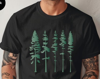 Pine Tree Shirt, Pine Tree T Shirt, Camping Shirt, Hiking Shirt, Adventure Shirts, Nature Lover Gift, Outdoors Shirt, Gift for Camp Lover