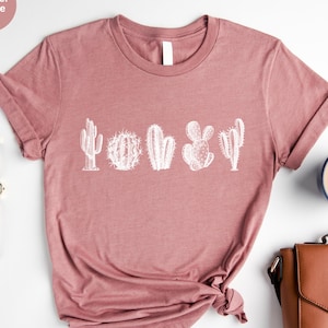 Cactus Shirt, Cactus Plants Shirt, Succulent Lover Gift, Botanical Shirt, Cute Cactus Tshirt, Gardening T-Shirt, Succulent Tee, Gift for Her