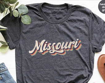 Retro Missouri T-Shirt: Vintage Washed State Travel Shirt