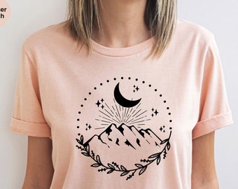 Mountain Flowers T-Shirt: Nature Adventure Camping Shirt
