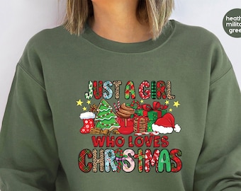 Sweat de Noël : Juste une fille qui aime Noël